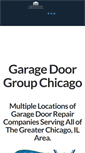 Mobile Screenshot of garagedoorgroupchicago.com