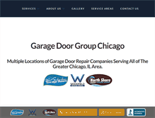 Tablet Screenshot of garagedoorgroupchicago.com